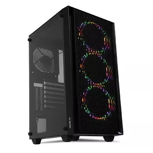 PC Case IBOX CETUS 903 Midi Tower Black — ATX/MicroATX, 460×340×210 mm, max GPU 29 cm, CPU cooler 160 mm, 1×3.5" + 2×2.5", multi RGB fans