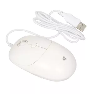 Проводная оптическая мышь IBOX Seagull Home USB Type-A, амбидекстр., 2400 DPI, 3 кнопки, кабель 1.5 м, белая