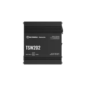 Teltonika TSW202 Управляемый L2 Gigabit Ethernet (10/100/1000) Питание по Ethernet (PoE) Алюминий, Синий
