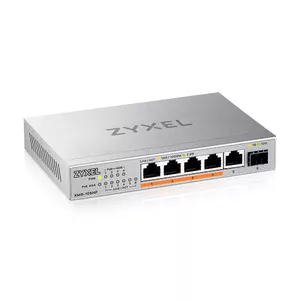 Zyxel XMG-105HP Неуправляемый 2.5G Ethernet (100/1000/2500) Питание по Ethernet (PoE) Серебристый