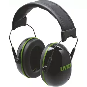 Uvex K10 Head-band Safety Goggles Black Green Construction