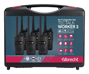 Midland 29827 Two-Way Radio 16 Channels Black Citizen's Band 10000 m Range 6-Pack