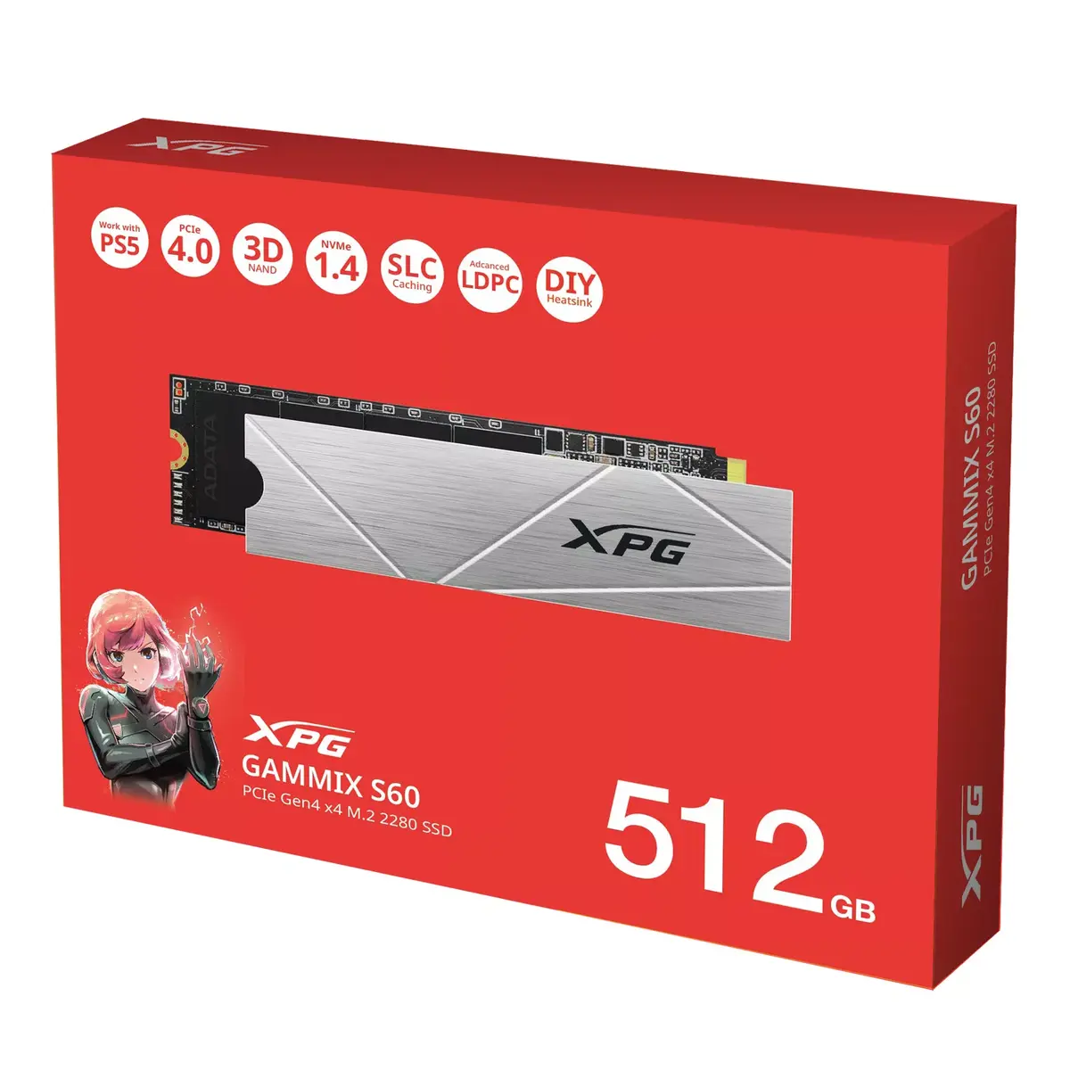 SSD ADATA 512 GB GAMMIX S60 Photo 8