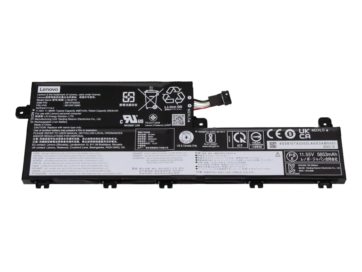Klēpjdatora akumulators Lenovo 3‑cell 56.5Wh