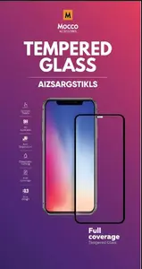 Aizsargstikls Mocco Full Face Full Glue ar rāmi priekš Samsung Galaxy S24 Ultra (melns)