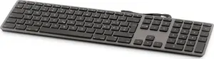 Wired Large-Print Keyboard with Numeric Keypad for Mac LMP KB-1243-BIG, USB connection