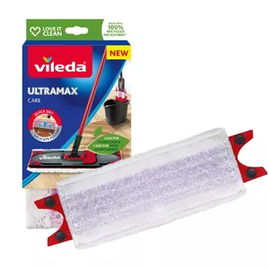 Mop refill VILEDA Ultramax 173490 — microfiber mop insert, white, washable, for hard floors