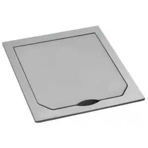 Socket safety cover Brunbeste ABL SURSUM 1471ESM — stainless steel, 94×94 mm