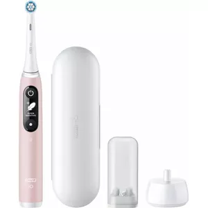 Electric toothbrush BRAUN iO Series 6 Pink — rotating-oscillating, 5 modes, pressure sensor, 2 min timer, rechargeable Li‑Ion