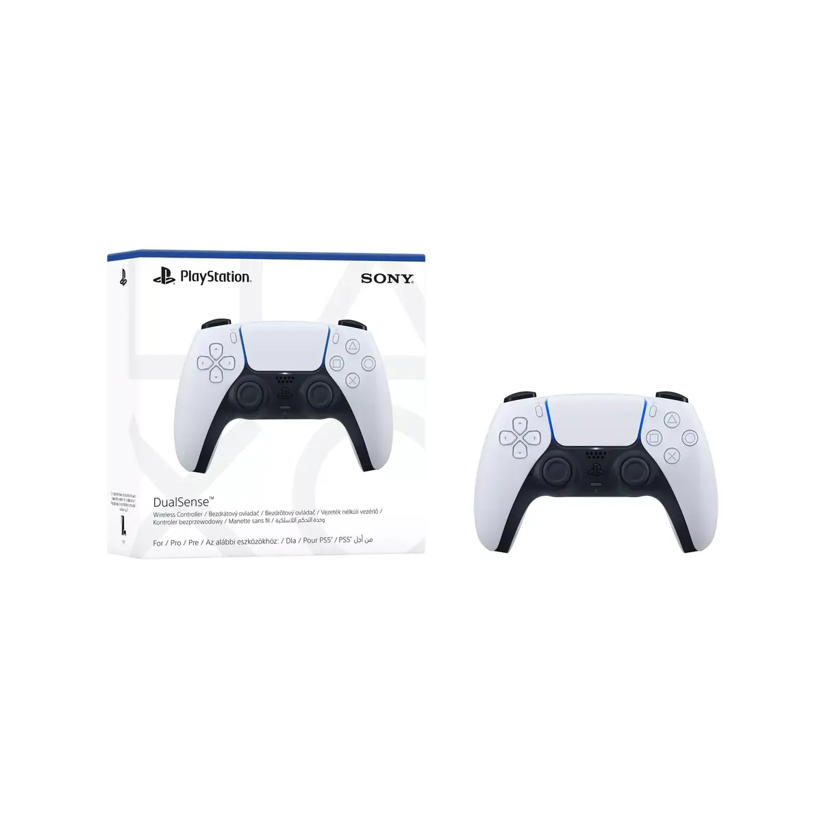Gamepad Sony DualSense V2 — Black White Photo 5