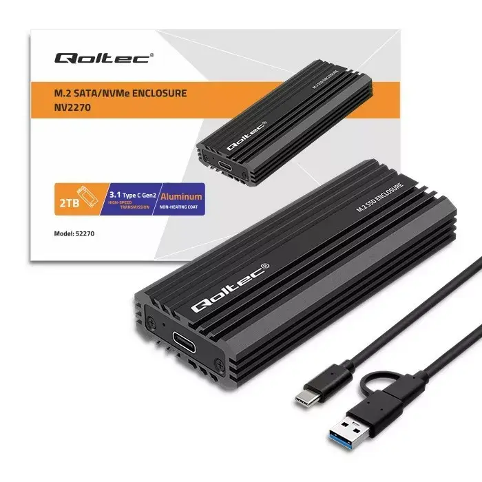Ārējais SSD korpuss QOLTEC NV2270 Photo 6