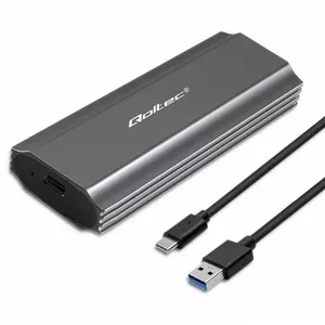 SSD enclosure Qoltec 52271 Grey M.2 2TB 10 Gbit/s USB Type-C