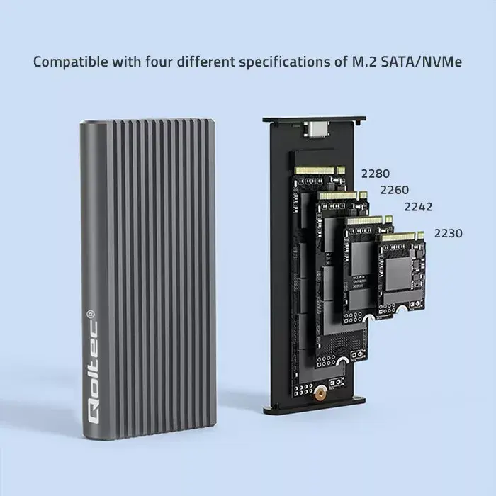 SSD enclosure Qoltec 52272 Photo 2