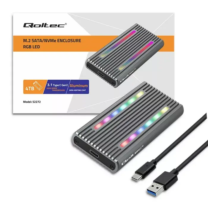 SSD enclosure Qoltec 52272 Photo 6