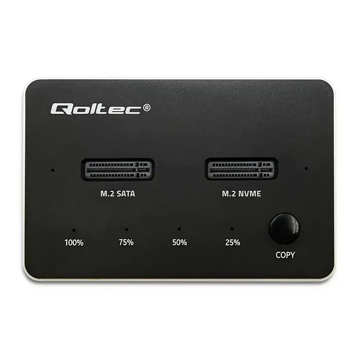QOLTEC 52274 M.2 NVMe/SATA duālais SSD dokstacija USB‑C Photo 10