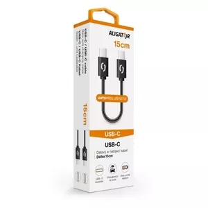 USB Cable Aligator DATKP44 0.15m USB C Black