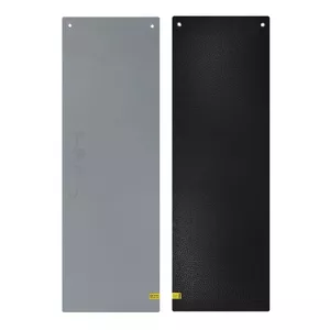 Fitness mat with holes HMS MFK03 — grey-black, non-slip exercise mat for gym and home