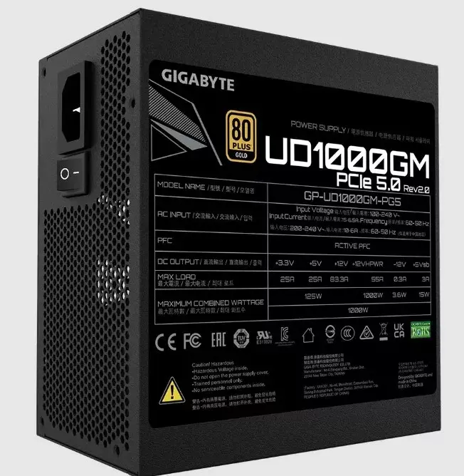 Блок питания GIGABYTE GP-UD1000GM PG5 V2 Photo 7