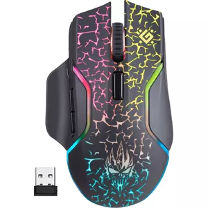 Tetra Defender Oneshot GM-067 gaming mouse Right-hand RF Wireless + USB‑C Optical 3200 DPI, 6 buttons, multi-illumination