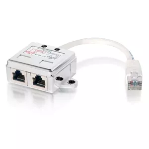 2-Port Cat.5e RJ45 Splitter, Equip 127603, Metallic/White, 0.15m