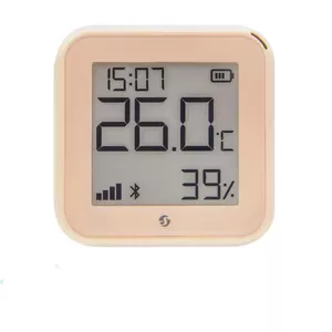 Temperature and humidity sensor Shelly H&T Gen3 WiFi — compact wireless environmental sensor (Mocha)