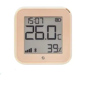 Temperature and humidity sensor Shelly H&T Gen3 WiFi — compact wireless environmental sensor (Mocha)