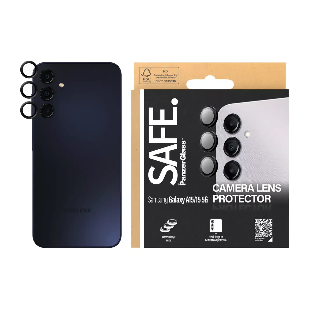 Защитное стекло для камеры PanzerGlass SAFE. для Samsung Galaxy A15 Photo 2