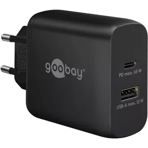 Зарядное устройство Goobay 65409 Мобильный телефон Ноутбук AC Indoor Черный USB Type-C