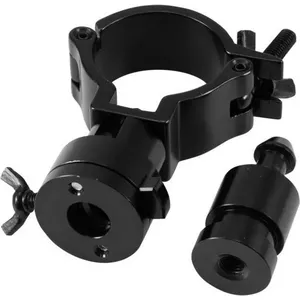 EUROLITE Clamp TPZ-1 black with TV pin – lighting/truss clamp for fixtures