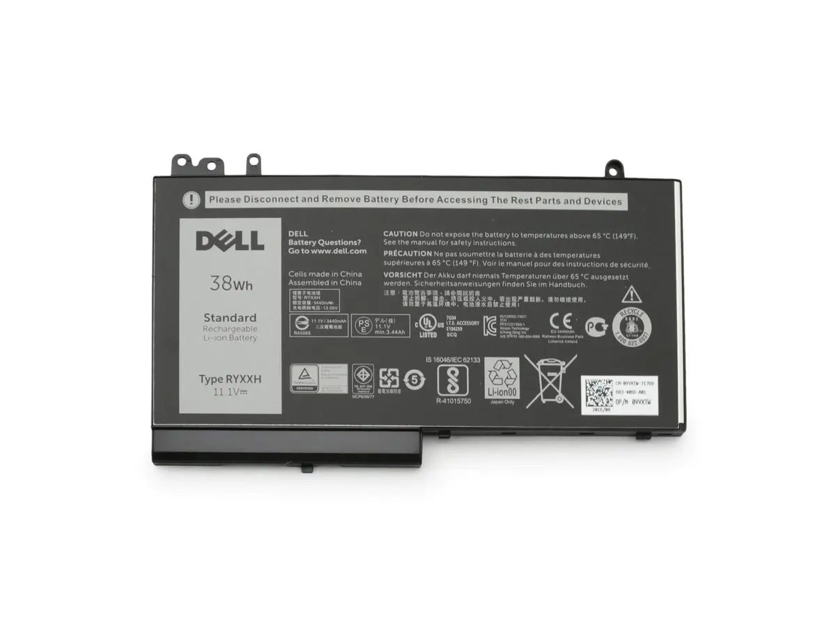 Klēpjdatora akumulators Dell 38Wh Li-Polymer modelis