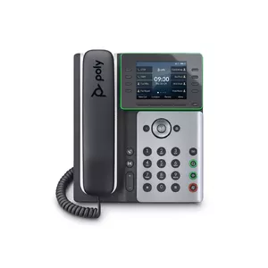 POLY Edge E300 IP phone Black 8 lines IPS