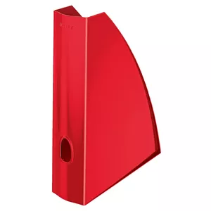 File Storage Box Leitz WOW 52771026 Polystyrene Red Portrait 75mm