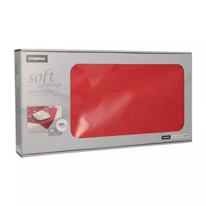 Papstar 82328 disposable tablecloth Square Polypropylene Red