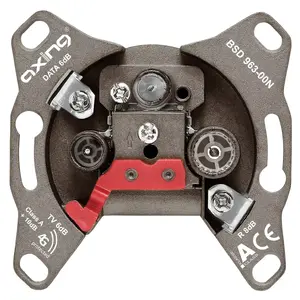 Socket-outlet R/TV+SAT Axing BSD 963-00N Grey