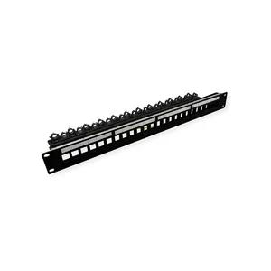 Patch panel ROLINE 26.11.0390 Cat6 Cat6a Black Rack mounting