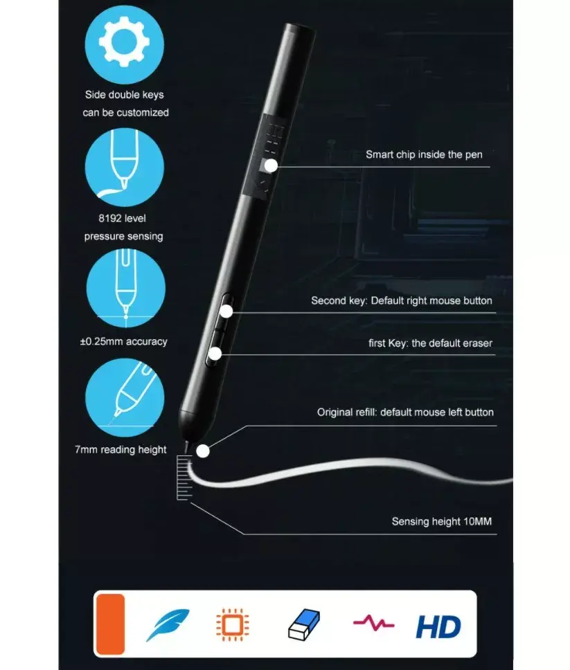 Графический планшет VSON LetSketch WP9625 Photo 9