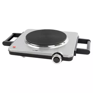 Countertop Electric Stove CLATRONIC EKP 3788, 1 Sealed Plate 18 cm, 1500 W, Stainless Steel, Touch/Rotary Control