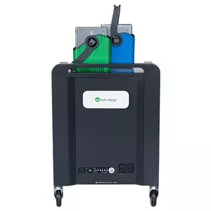 LocknCharge Carrier 30 Portable device management cart Black, Blue, Green, Metallic