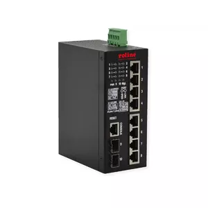 Управляемый коммутатор ROLINE 21.13.1131 L2 Gigabit Ethernet 8 портов PoE