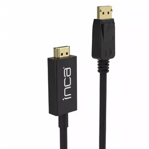 Video cable adapter INCA IDPH-18T — DisplayPort to HDMI Type A, 1.8 m, black