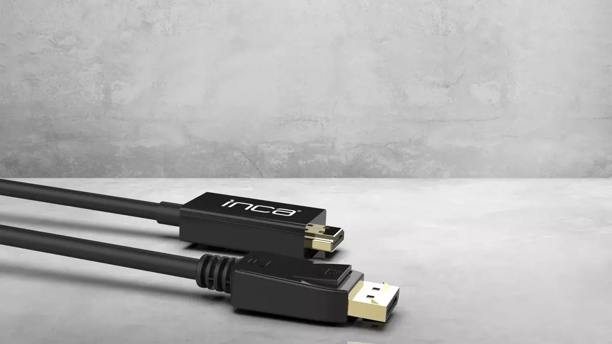 INCA IDPH-18T DisplayPort uz HDMI kabelis 1,8 m Photo 10