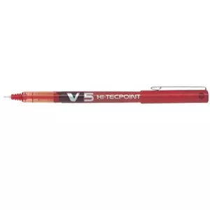 Pilot V5 HiTec Red 0.5mm Red Ink Pens 12 pcs