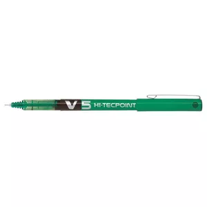 Stick ballpoint pen Pilot Hi-Tecpoint V5 Green fine tip