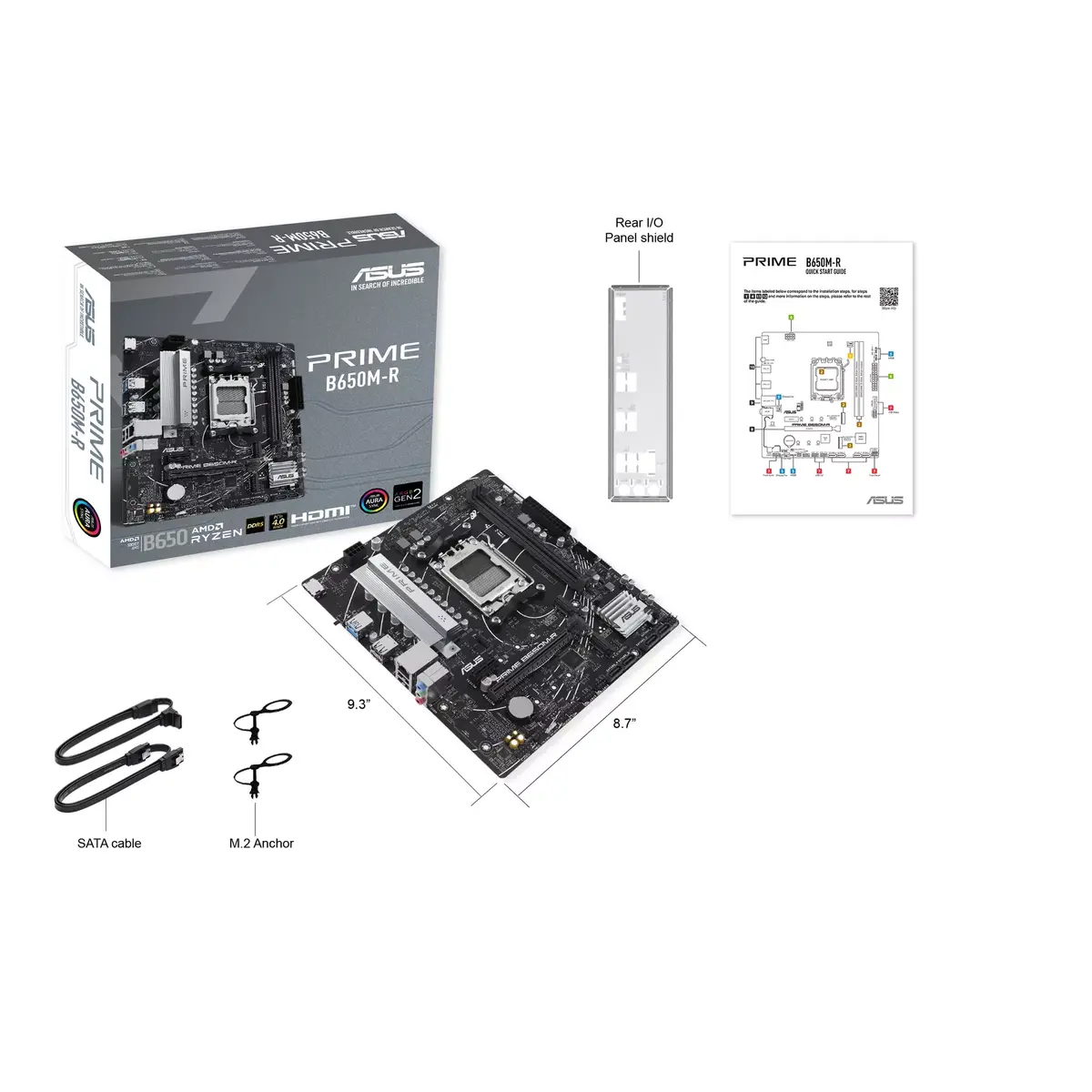 Pamatplate ASUS PRIME B650M-R, 90MB1H30-M0EAY0 Photo 4