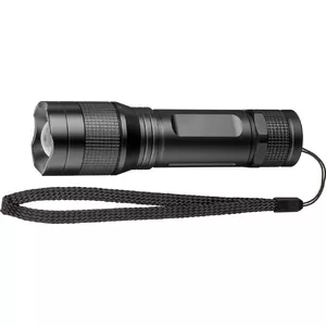 Hand LED Flashlight GOOBAY High Bright 300 — aluminium housing, IPX4, 1×LED, AAA, 126 mm
