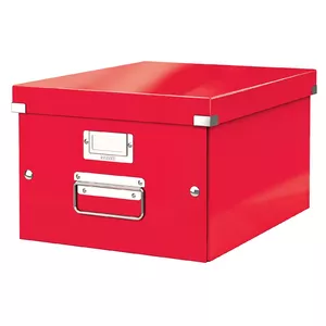 Коробка для хранения файлов Leitz Click & Store WOW A4 Красный Картон 281x200x370мм
