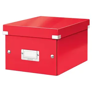 Коробка для хранения Leitz 60430026 Прямоугольная Металлическая Красная 220x282x160мм