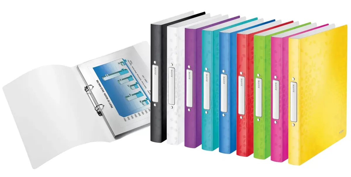 Leitz WOW Ring Binder A4 Red Photo 3