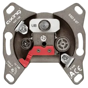Socket outlet SAT + TV + Radio Axing SSD 6-07
