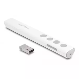 DeLOCK USB Laser Presenter white Wireless USB RF Nano Receiver